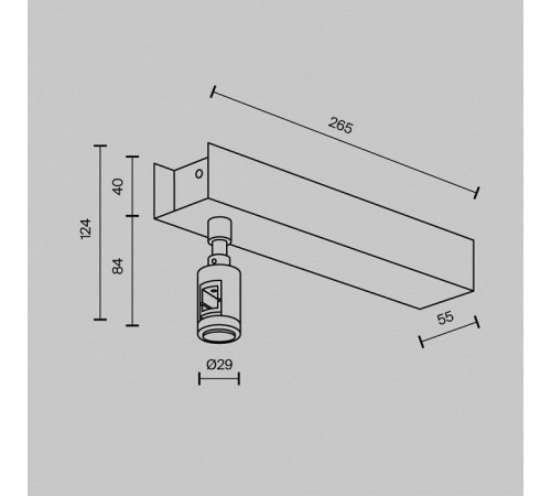Основание на штанге с питанием Maytoni Flarity TRA156C-BB1-PT