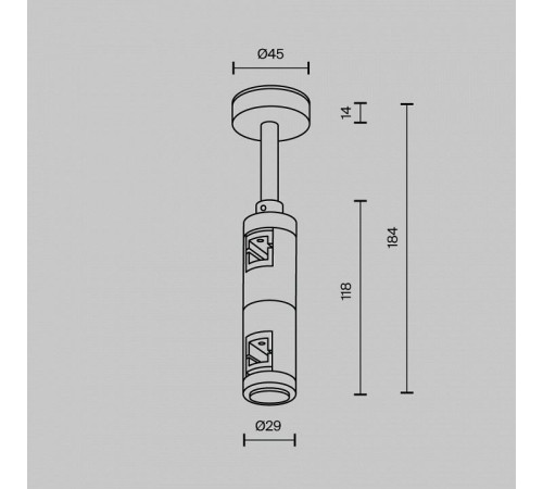 Основание на штанге Maytoni Flarity TRA156C-D1-PT