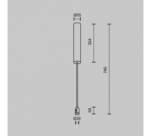 Крепление для трека Maytoni TRA159C-BB1-PT