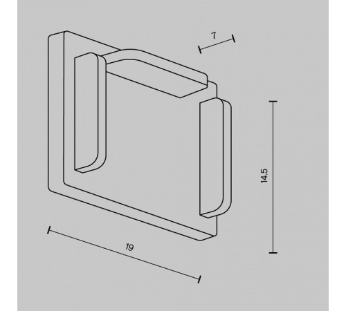 Заглушка для трека Maytoni Technical TRA239EC-41B