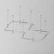 Трек подвесной Maytoni Accessories for tracks Flarity TRX154-RC80-PT