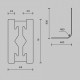 Трек подвесной Maytoni Accessories for tracks Flarity TRX154-RC80-PT