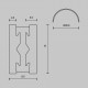 Трек подвесной Maytoni Busbar trunkings Flarity TRX154-SR-D800-PT