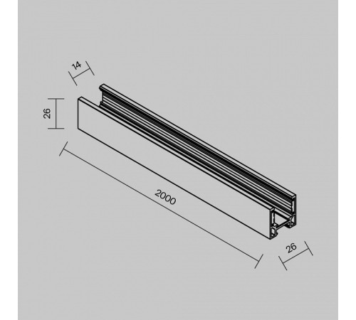 Трек накладной Maytoni Technical Busbar trunkings Exility TRXMN034-412B