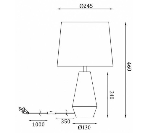 Настольная лампа декоративная Maytoni Calvin Table Z181-TL-01-W
