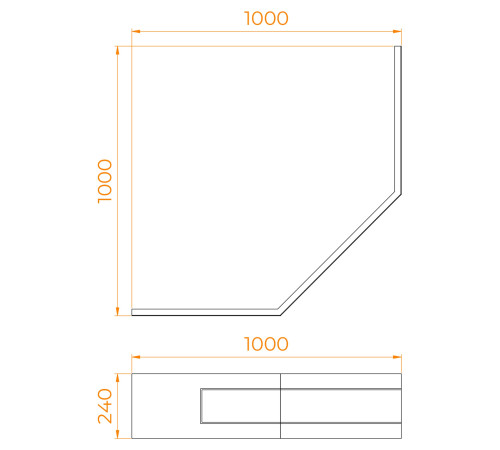 Экран для душевого поддона RGW NT/CL-S 16230713-10