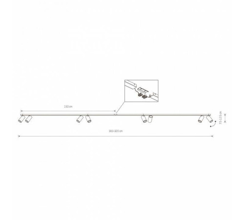 Спот Nowodvorski Mono 2x150 7750