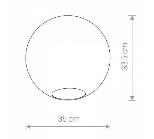 Плафон стеклянный Nowodvorski Cameleon Sphere XL TR 8527
