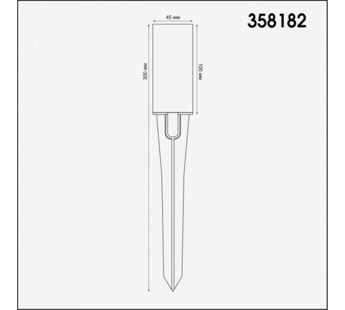 Наземный низкий светильник Novotech Nokta 358182