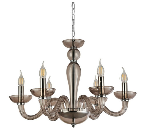 Подвесная люстра Newport ARLETTE 8646/С chrome coffee