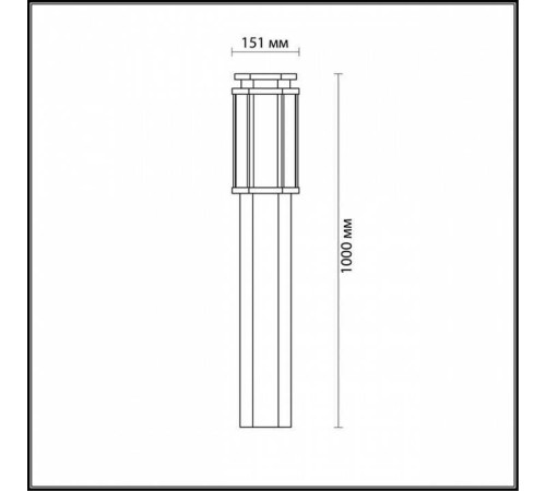 Наземный низкий светильник Odeon Light Gino 4048/1F