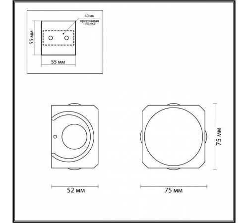 Накладной светильник Odeon Light Miko 4222/8WL