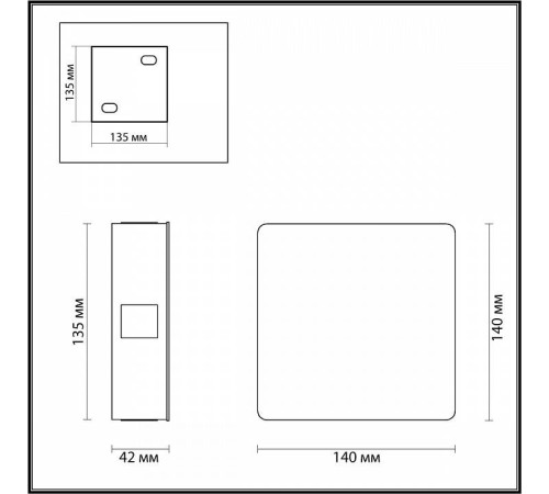 Накладной светильник Odeon Light Vista 4259/8WL