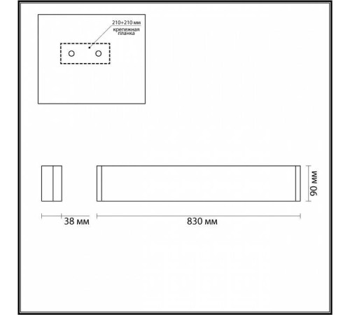 Накладной светильник Odeon Light Framant 4295/30WL