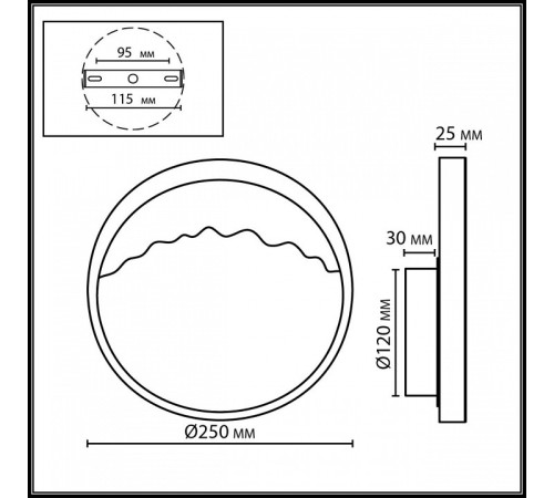 Накладной светильник Odeon Light VALLEY 4359/9WL