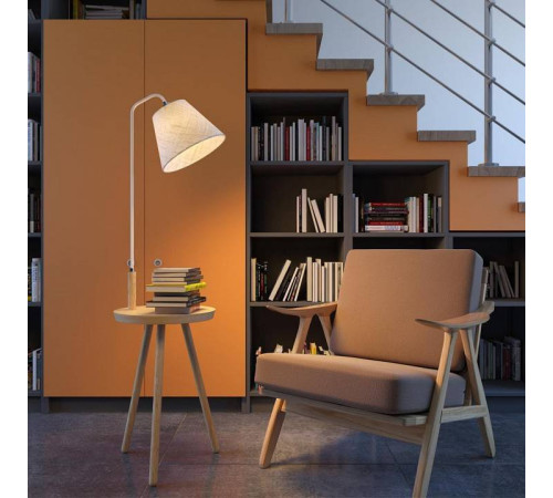 Стол журнальный с торшером Odeon Light Kalda 4667/1F