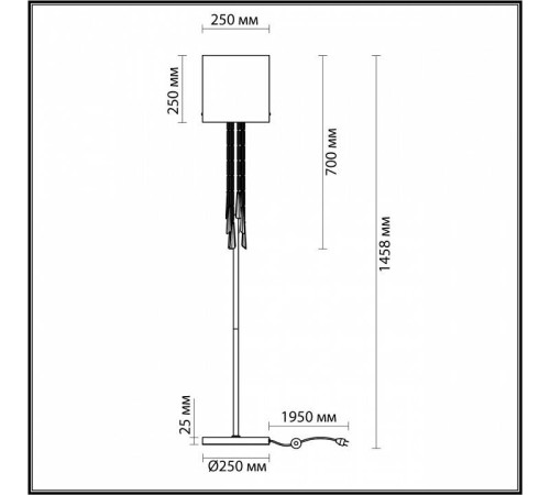 Торшер Odeon Light Nicole 4886/1F