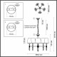 Подвесная люстра Odeon Light London 4887/5