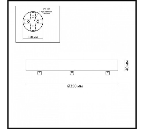 Основание Odeon Light Troni 5041/3R