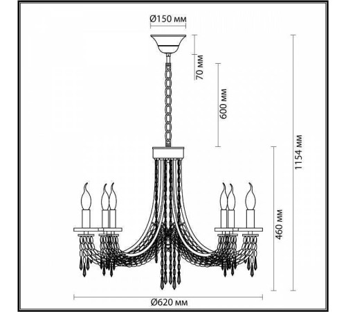 Подвесная люстра Odeon Light Capel 5063/6
