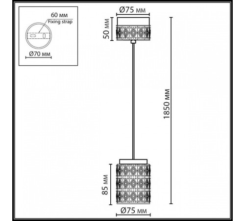 Подвесной светильник Odeon Light L-VISION 5453/5L