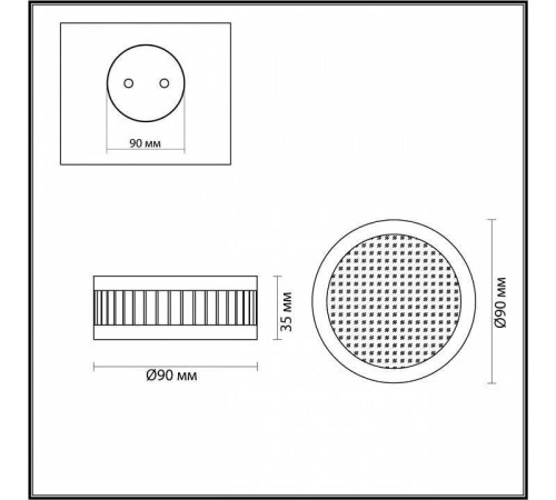 Накладной светильник Odeon Light Manchester 7013/7CL