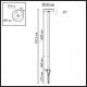 Наземный высокий светильник Odeon Light NATURE 7189/6GLA