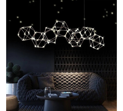 Подвесная люстра O-LUCE Bjork в линию без вставок 10964-2