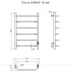Полотенцесушитель водяной Тругор Пэк сп 6 80х50 32 мм 00267352