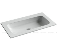 Раковина накладная Ceramica Nova Grace 810х457х137 мм без отверстия белая CN7012wx