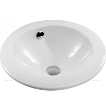 Раковина Jacob Delafon Ronde с хромированной заглушкой белая E1184-00