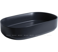 Раковина накладная Allen Brau FANTASY Oval 550x360 мм черный матовый 4.11022.31