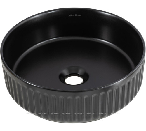 Раковина накладная Allen Brau Fantasy Line Ø360 мм черный матовый 4.11032.31