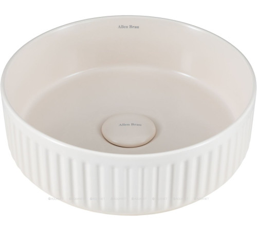 Раковина накладная Allen Brau Fantasy Line Ø360 мм айвори 4.11032.IV