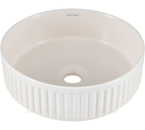 Раковина накладная Allen Brau Fantasy Line Ø360 мм айвори 4.11032.IV