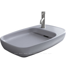 Раковина накладная Allen Brau LIBERTY 2 с щелевым сливом 700x426 мм антрацит 4.32012.AN