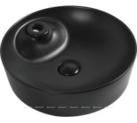 Раковина накладная Aquanet Moon-2-MB 430х430х130 мм черный матовый MOON-2-MB