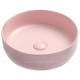 Раковина-чаша накладная Ceramica Nova Element круглая 390х390х120 мм розовая матовая CN6022MP