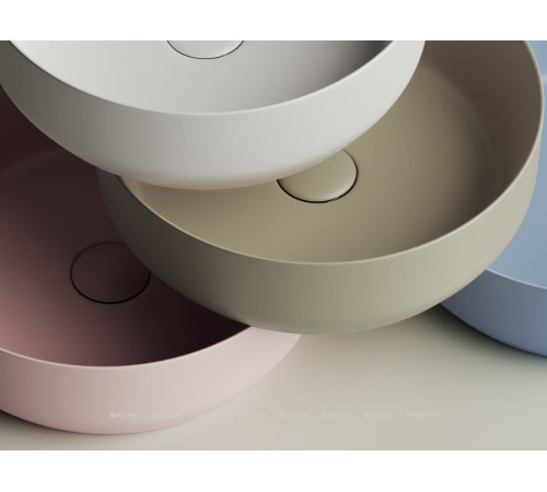 Раковина-чаша накладная Ceramica Nova Element круглая 390х390х120 мм розовая матовая CN6022MP