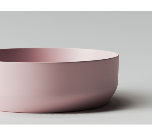 Раковина-чаша накладная Ceramica Nova Element круглая 390х390х120 мм розовая матовая CN6022MP