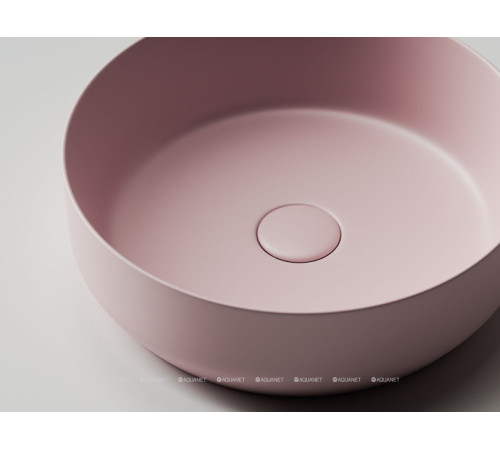 Раковина-чаша накладная Ceramica Nova Element круглая 390х390х120 мм розовая матовая CN6022MP