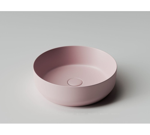Раковина-чаша накладная Ceramica Nova Element круглая 390х390х120 мм розовая матовая CN6022MP