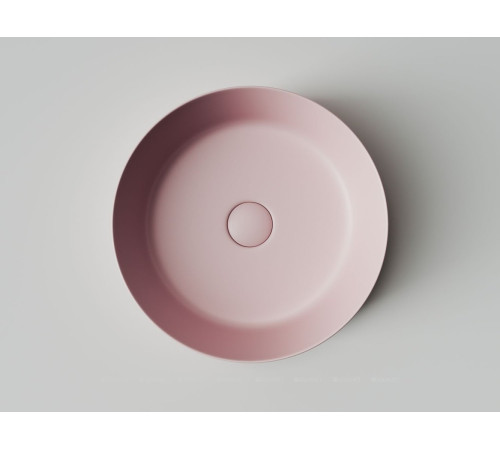 Раковина-чаша накладная Ceramica Nova Element круглая 390х390х120 мм розовая матовая CN6022MP