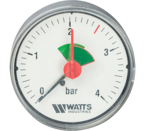 Манометр аксиальный Watts F+R100 63 мм 3/8 0-4 бар 10008091