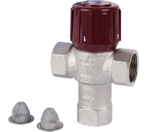 Клапан термостатический смесительный Watts AM6110C AQUAMIX 3/4 32-50°C 10017418