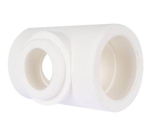 Тройник переходной Kalde 75x50x75 мм полипропиленовый белый 3212-tio-755075