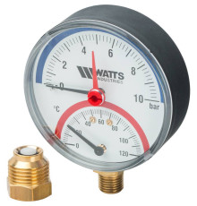 Термоманометр радиальный Watts F+R828 TMRP 80 мм 1/2 10 бар 10025525