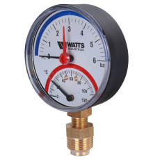 Термоманометр радиальный Watts F+R828 TMRP 80 мм 1/2 6 бар 10018749