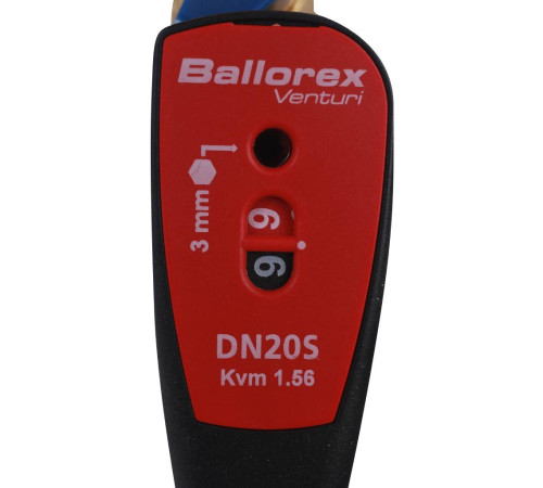 Клапан балансировочный ручной BROEN Venturi FODRV DN 20 PN 25 с дренажем 588211