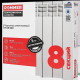 Радиатор алюминиевый ROMMER Profi 500 8 секций боковое подключение RAL-1210-050008 RAL 9016